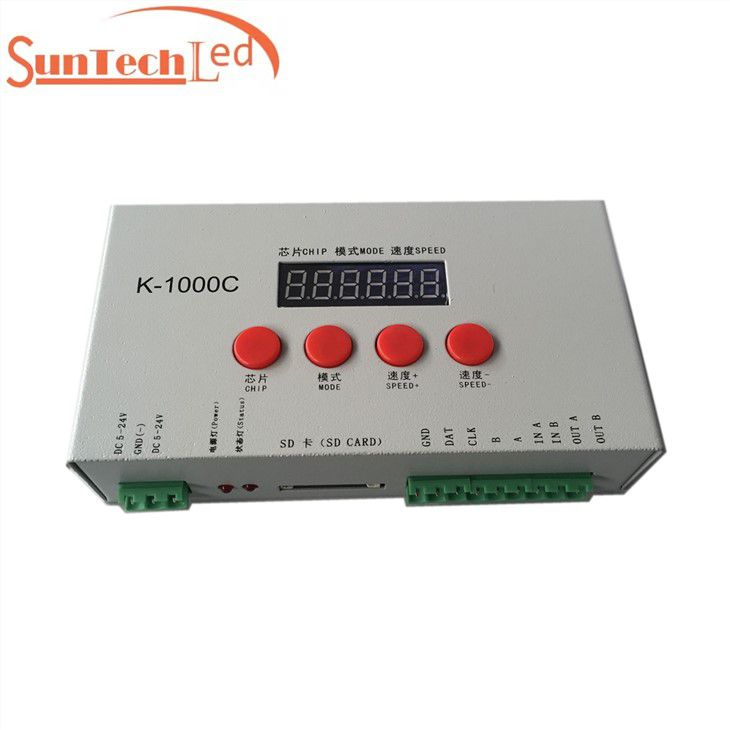 K-1000C SD Card LED 2048 Pixels Controller Addressable Programmable Controller